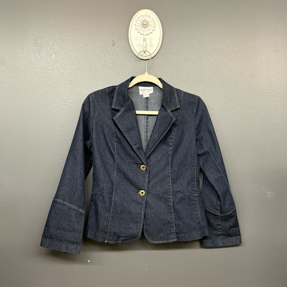 Denim Blazer Vintage Fashion Bug